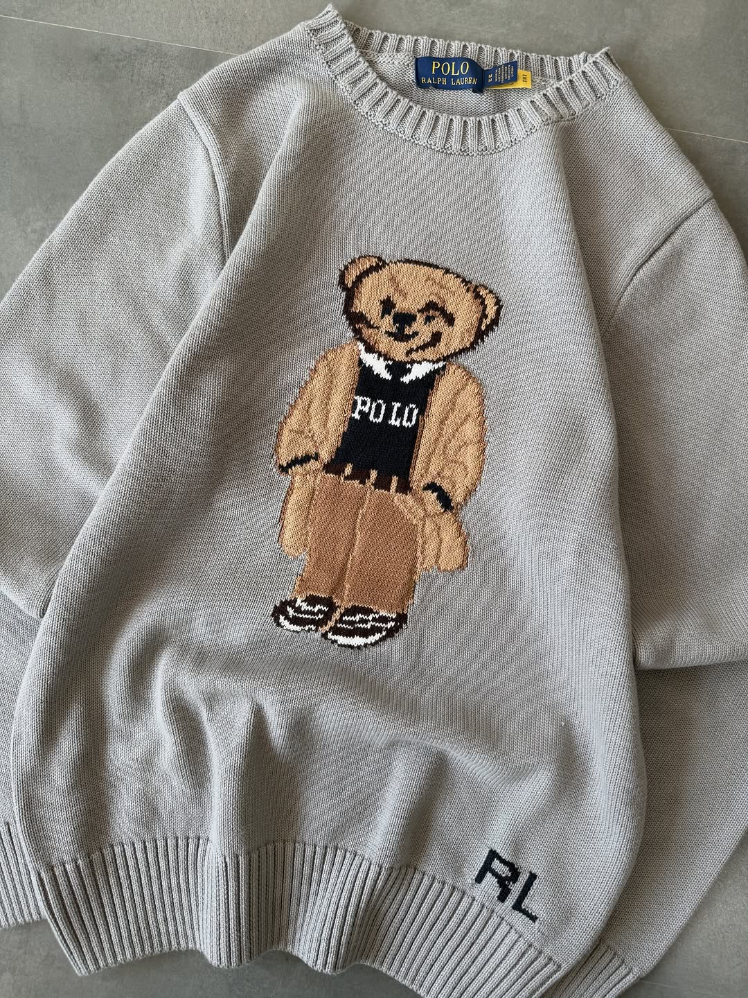 Gray knitted T-shirt