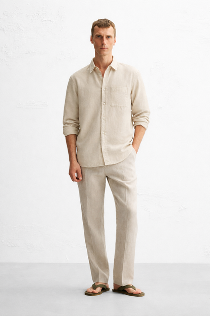 Natural linen shirt