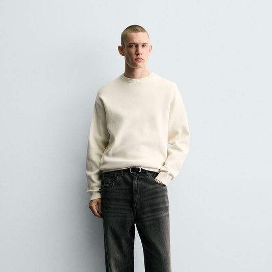 Off white crew neck T-shirt