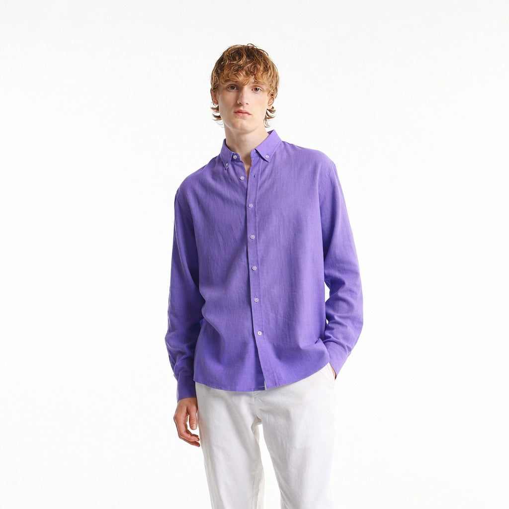Purple linen shirt