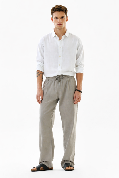 White linen shirt